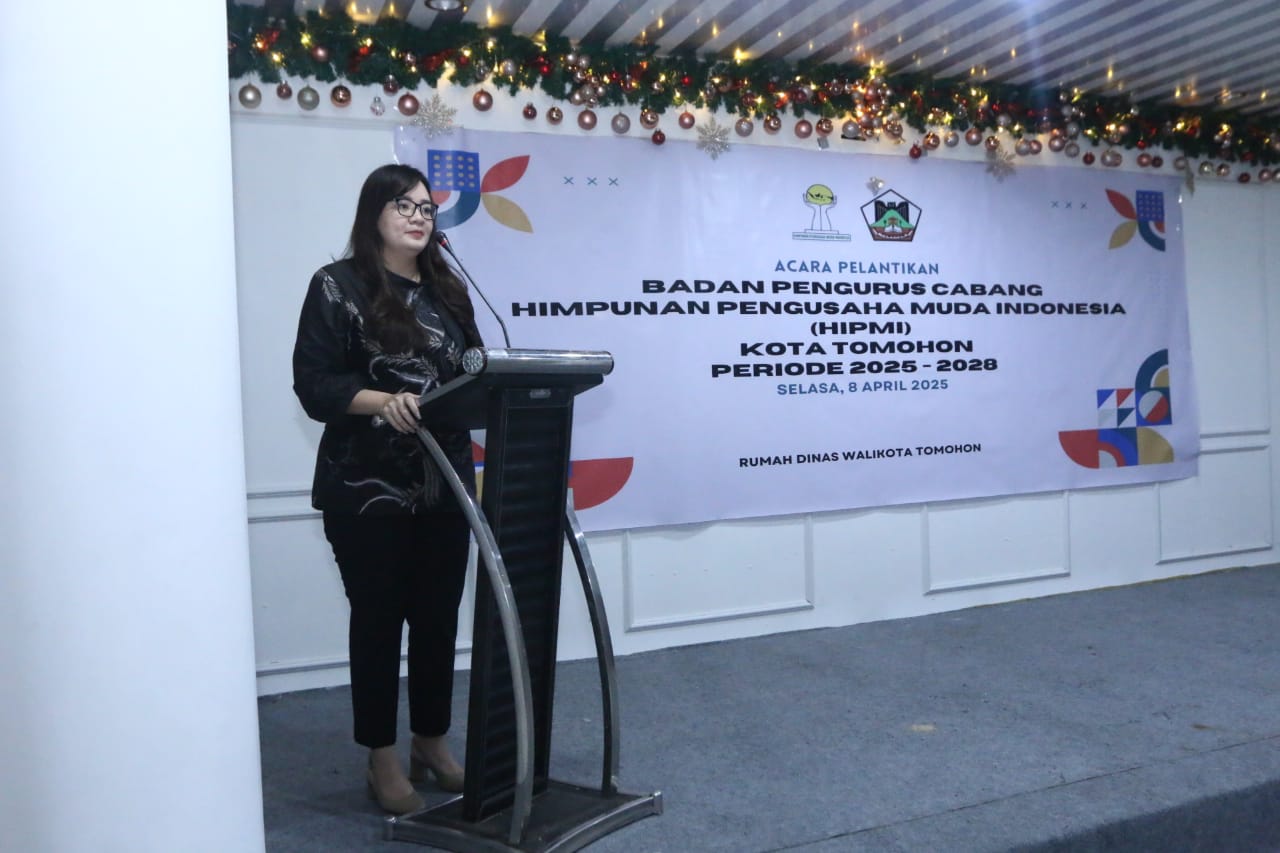 Wawali Rumajar Hadiri Pelantikan BPC HIPMI Tomohon