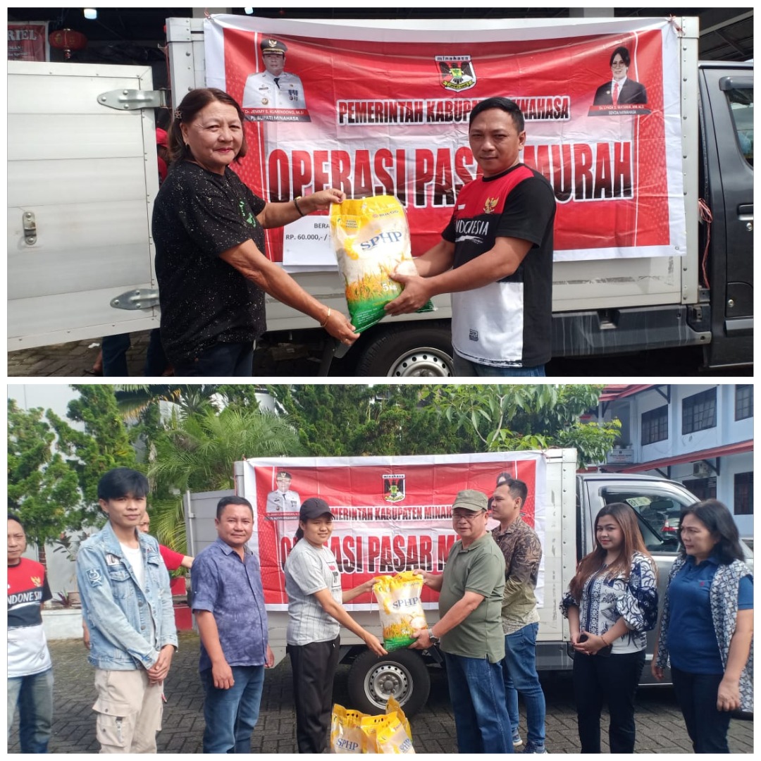 Sambut Idul Adha, Pemkab Minahasa Gelar Operasi Pasar Murah