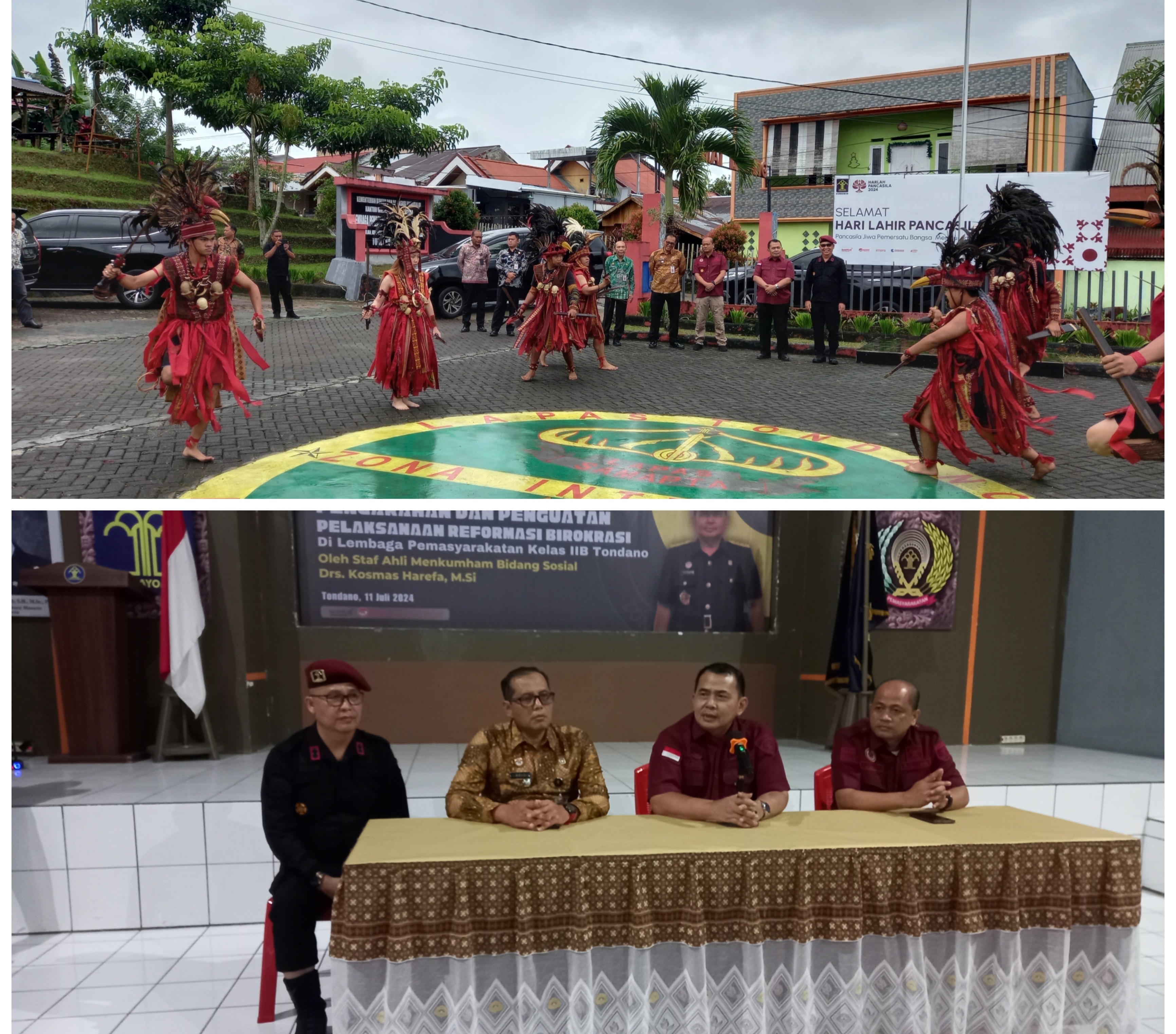 Tinjau Program dan Kegiatan Napi, Kalapas Tondano Sambut Kunjungan Staf Ahli Menkumham RI Bidang Sosial 
