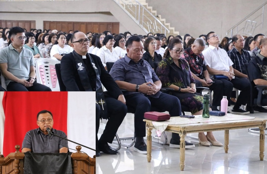 Bupati RD Hadiri Ibadah Doa Puasa Aras Sinode GMIM di Wale Ne Tou Tondano 