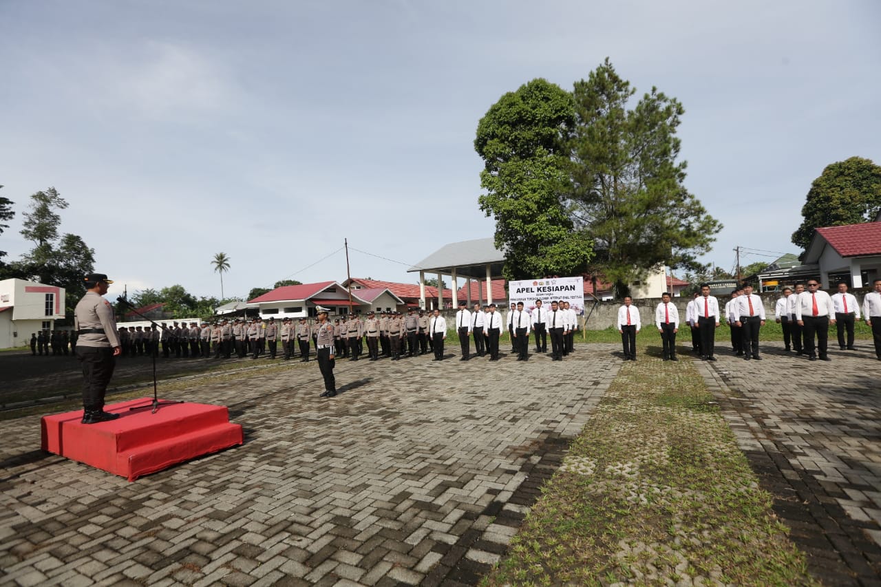 Kapolres Tutu Pimpin Apel Gelar Kesiapan Pengamanan TIFF 2024