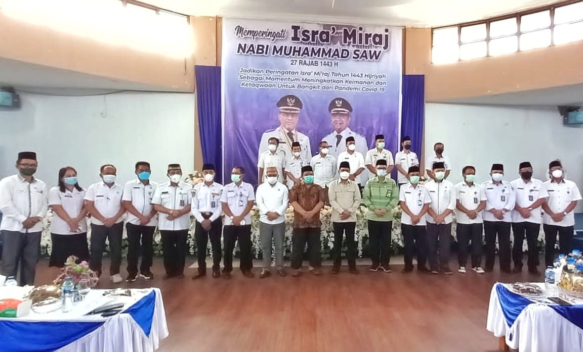 Peringati Isra Miraj 1443 Hijriah, Bupati Sachrul Ajak Umat Muslim Tidak Tinggalkan Salat