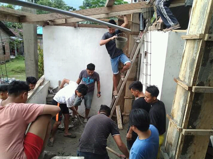 Sambut Ramadhan, Pemuda Bongkudai Renovasi Tempat Wudhu