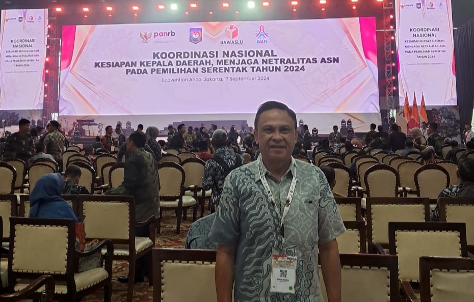 Wakili Caroll, Sekda Roring Hadiri Rakornas Netralitas ASN