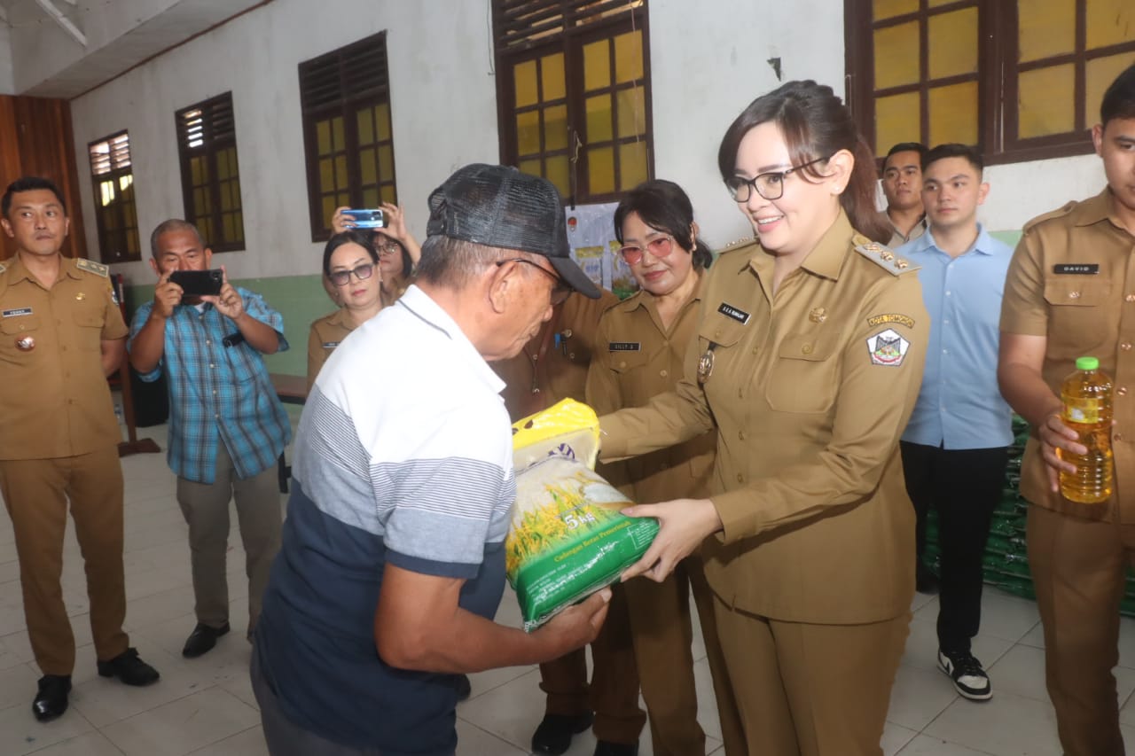 GPM Awal, 2 Ton Beras Murah Buat Masyarakat Tomohon