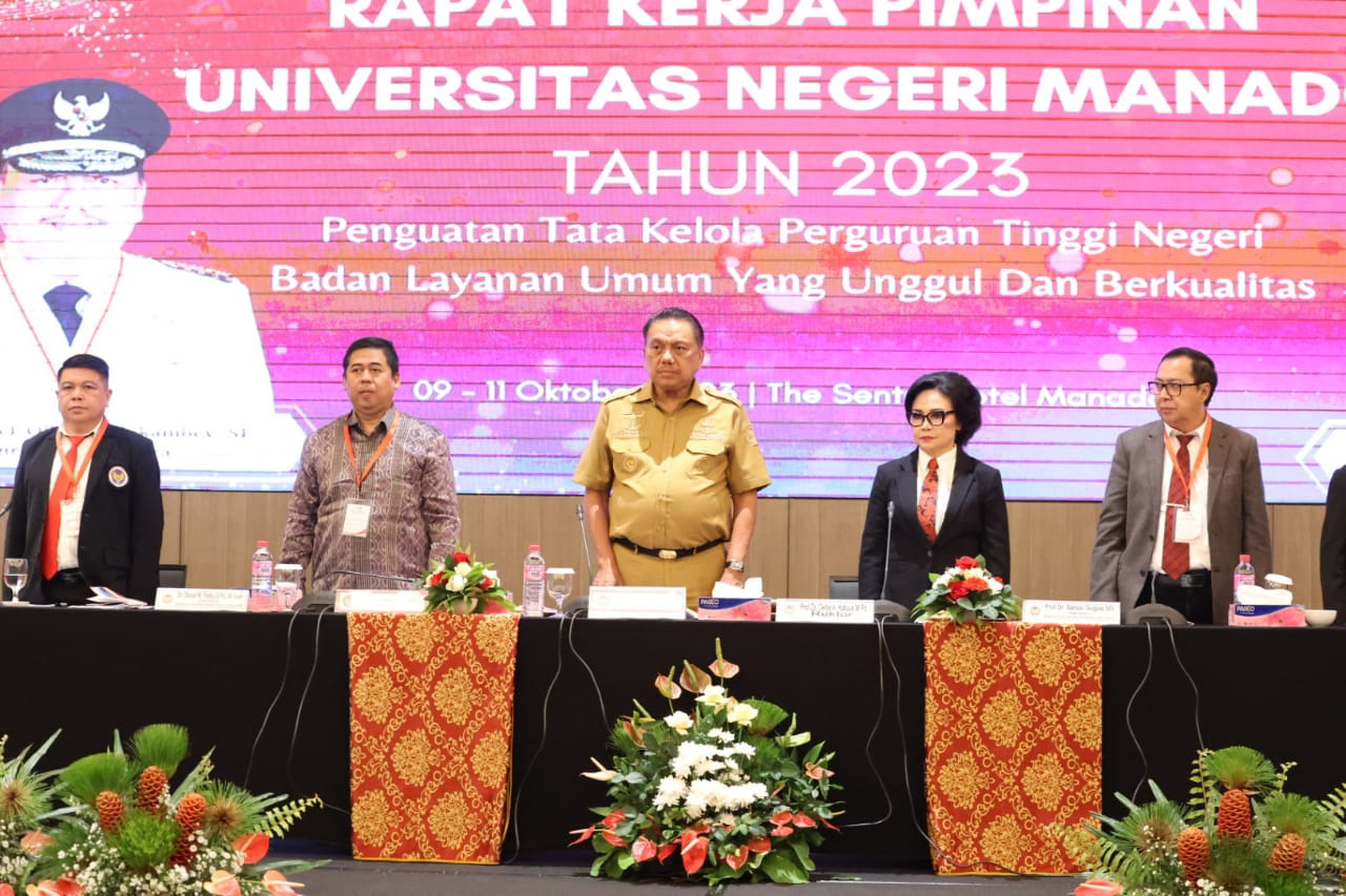 Gubernur Olly Dondokambey Buka Rakerpim Unima 2023