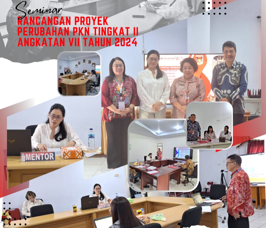 Dimentori Sekda Lynda Watania, 5 Pejabat Minahasa Ikut Seminar Rancangan Proyek Perubahan PKN di BPSDM Sulut