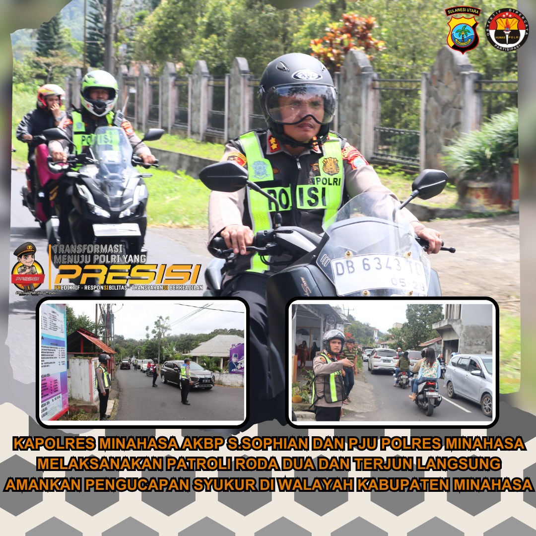 Antisipasi Kemacetan dan Kamtibmas, Kapolres AKBP Sophian Pimpin Patrori Gunakan Roda Dua 