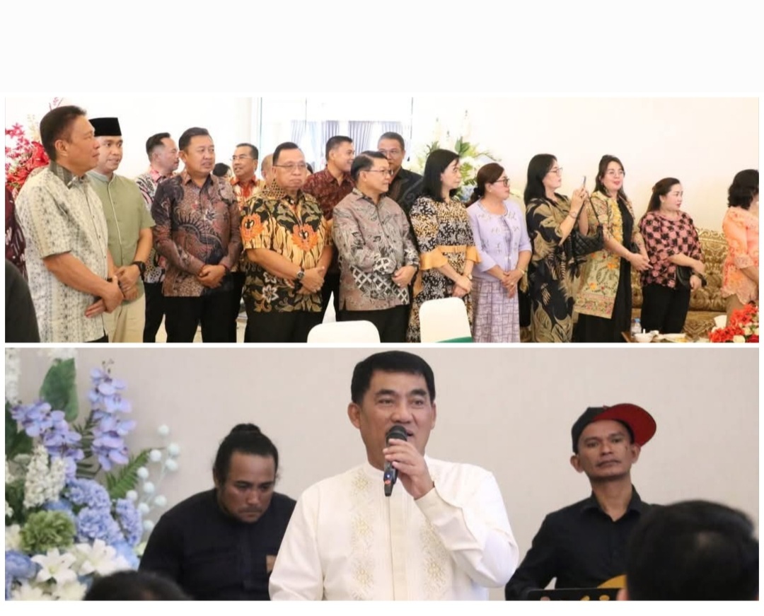 Rayakan Idul Fitri, RD-VaSung Hadiri Silaturahmi Pemprov Sulut Bersama Umat Muslim di Wisma Bumi Beringin Manado