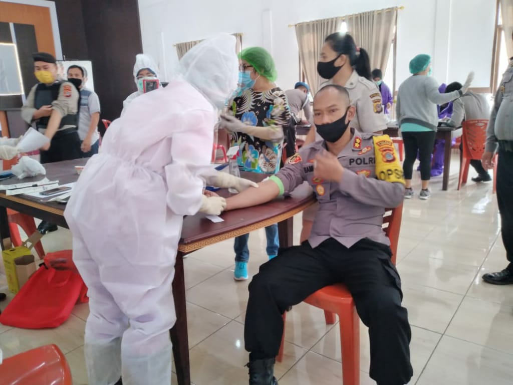 Polres Tomohon Gelar Rapid Test Tahap 2
