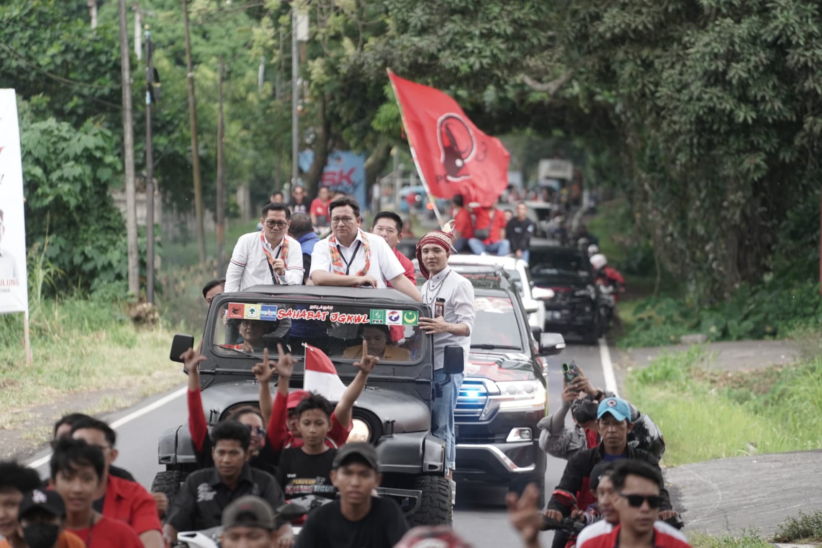Konvoi JGKWL Akibatkan Kemacetan Parah