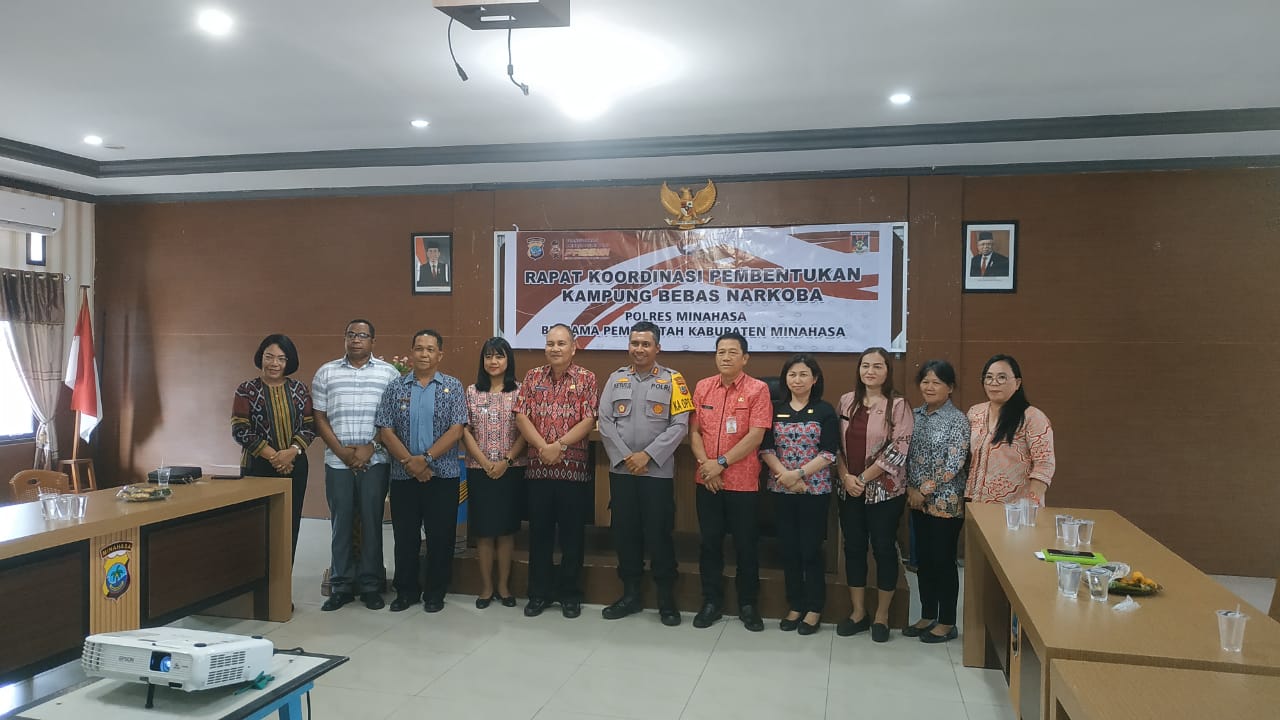 Polres Minahasa Kebut Kampung Bebas Narkoba