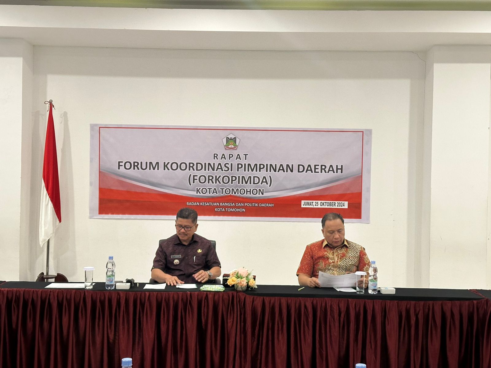 Forkompinda Tomohon Bahas Sikon Jelang Pilkada 2024