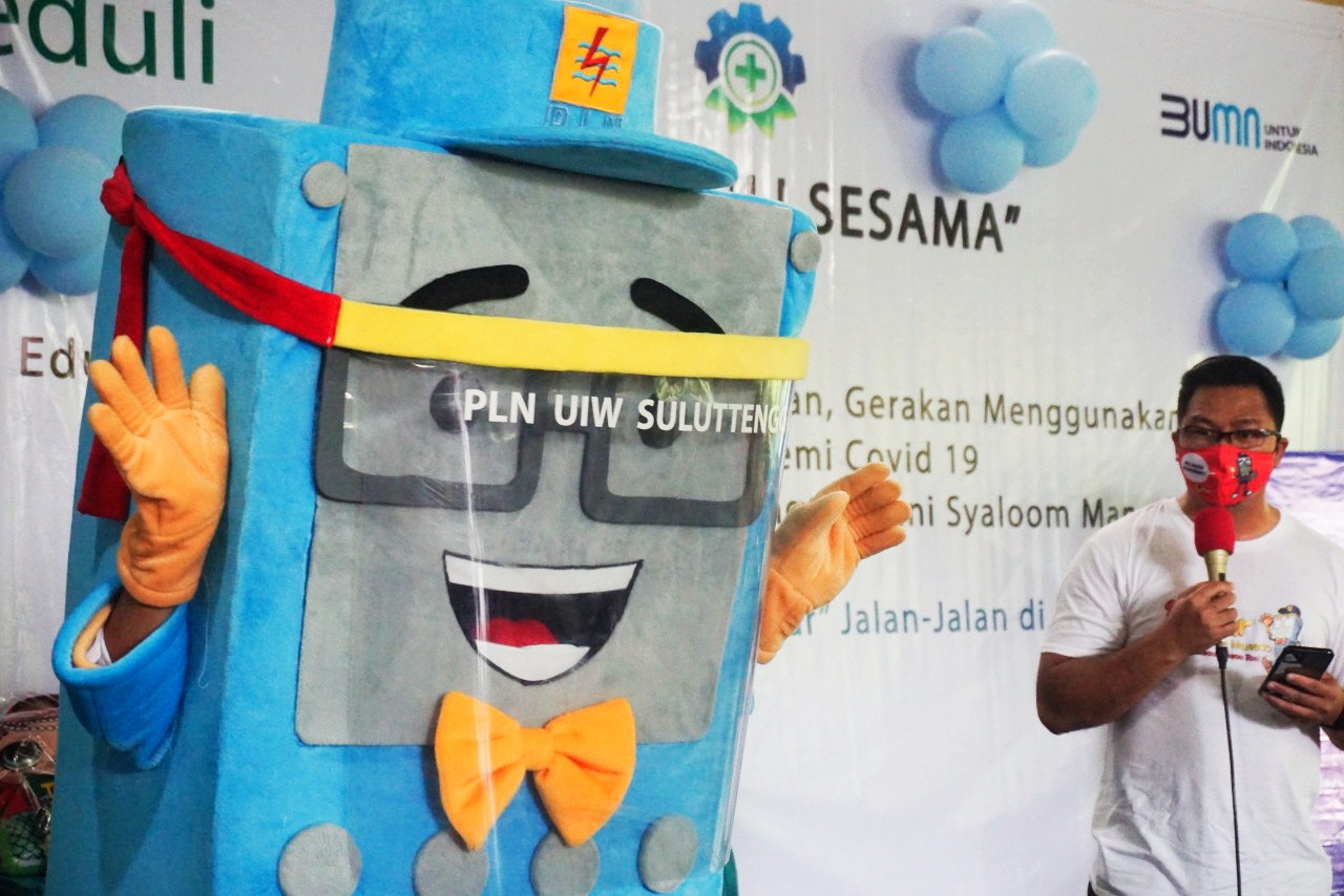 Peduli, PLN Edukasi Keselamatan Ketenagalistrikan dan Gerakan Gunakan Masker ke Anak-anak