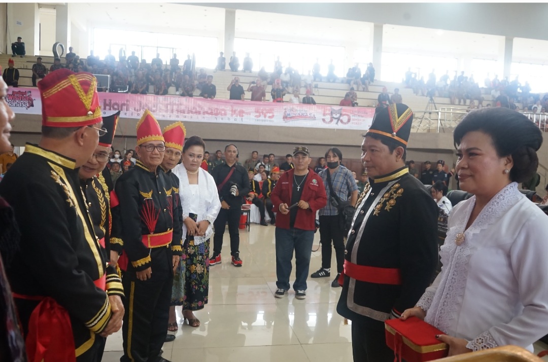 Pj Bupati Jemmy Kumendong Dilantik dan Dikukuhkan sebagai Pimpinan Majelis Kebudayaan Minahasa