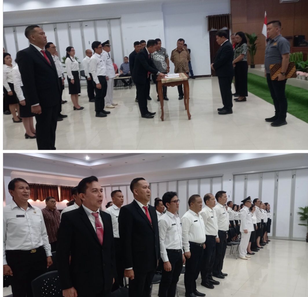 26 Pejabat Eelon II, III dan IV Dilantik Penjabat Bupati Jemmy Kumendong