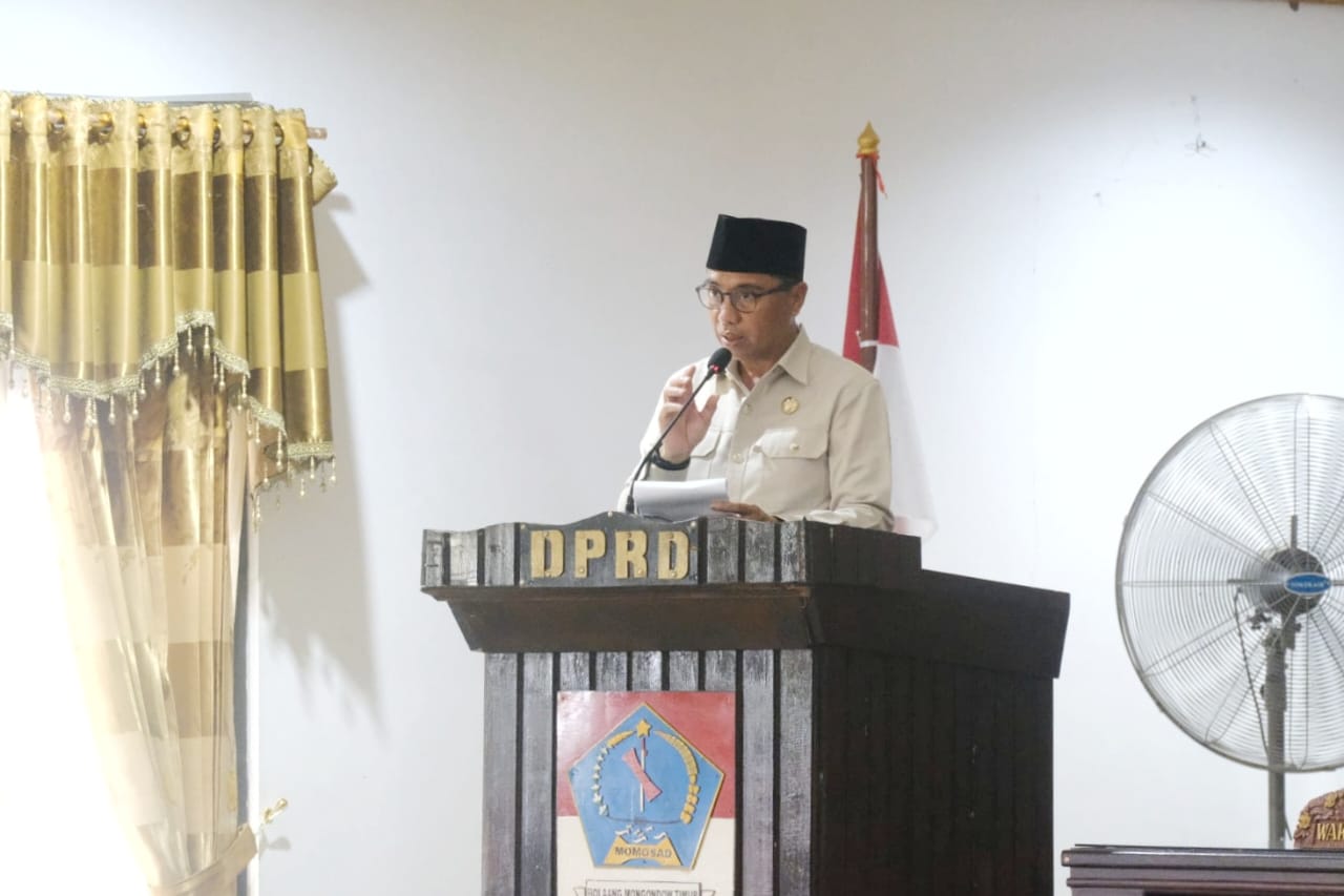 Hadiri Rapat Paripurna DPRD Boltim, Bupati Sachrul Paparkan LKPJ Tahun 2023