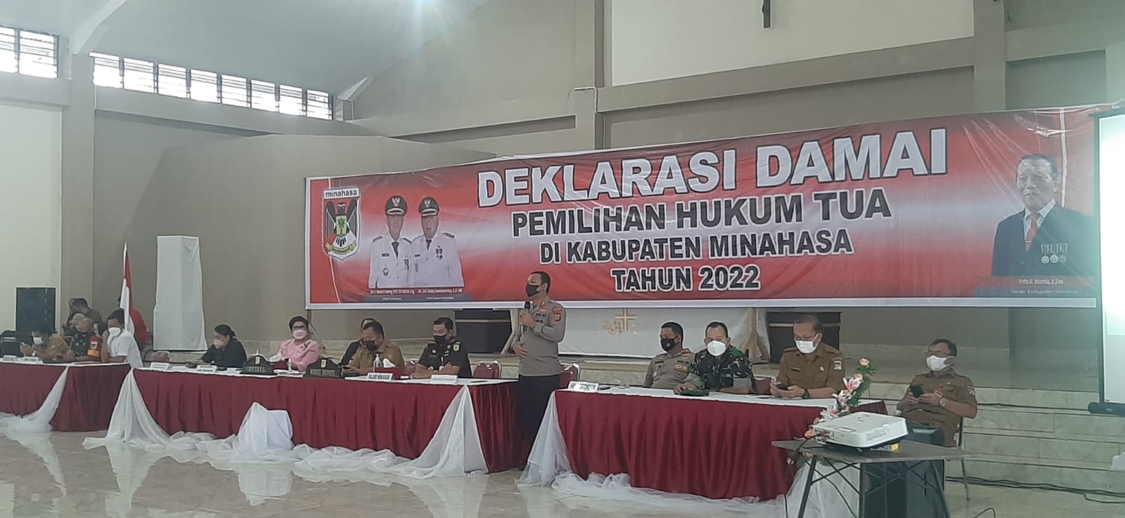 Deklarasi Damai Pilhut, Souissa: Polres Minahasa Siap Mendukung