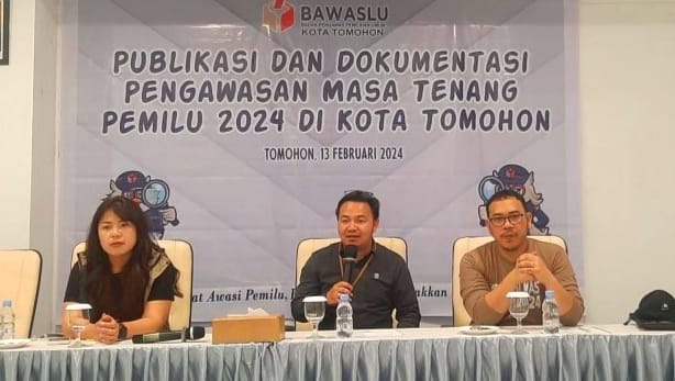 Bawaslu Tomohon Giatkan Publikasi dan Dokumentasi Masa Tenang Pemilu