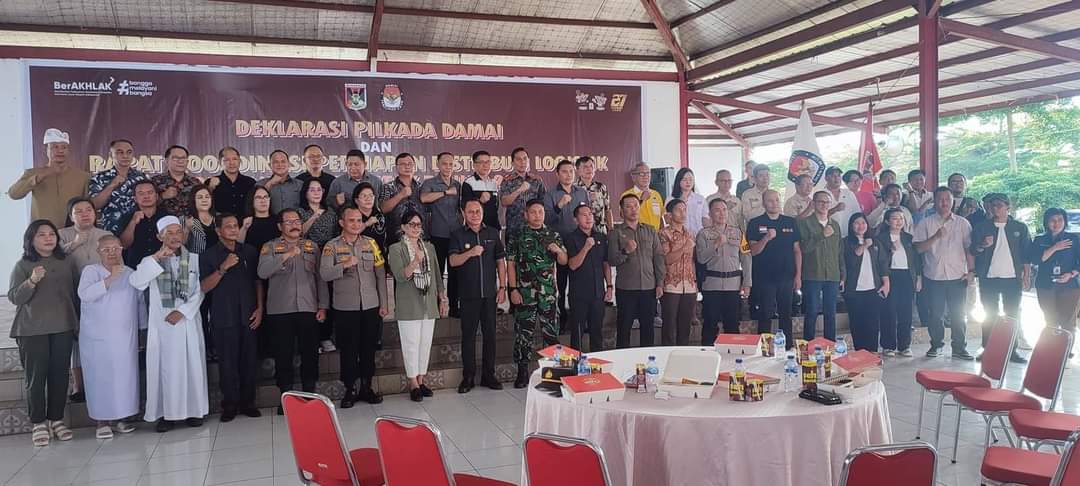 KPU Bersama Kesbangpol Minahasa Gelar Deklarasi Pilkada Damai