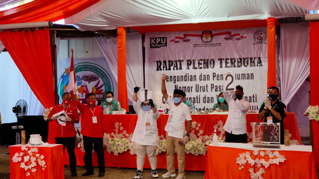 KPU Boltim Gelar Pencabutan Nomor Urut Paslon