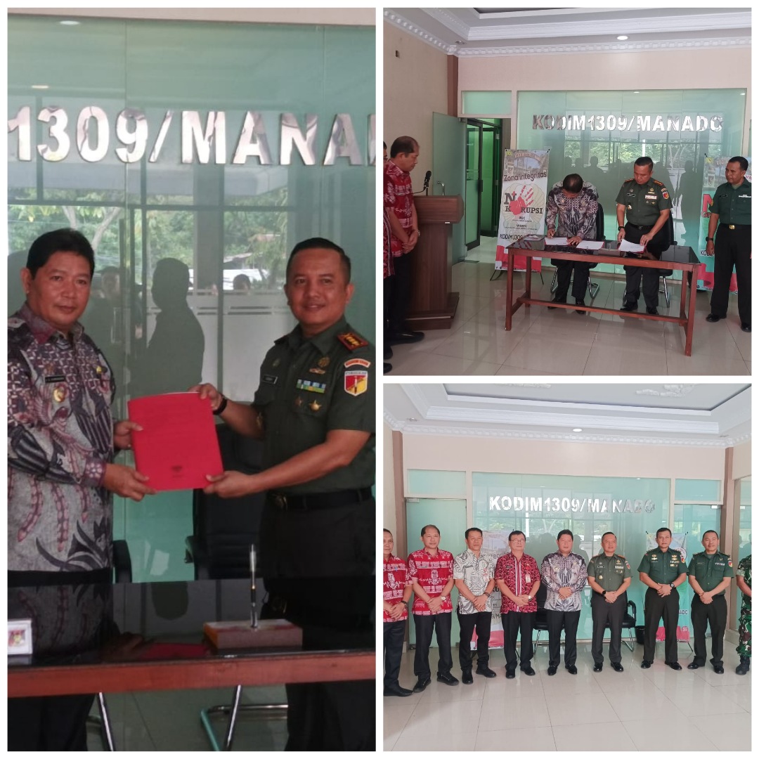 Sambut Pilkada, Pemkab Minahasa Berikan NPHD Kepada Kodim 1309 Manado