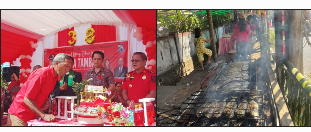 Parade Ikan Bakar Gratis Meriahkan HUT Desa Tambala Tombariri 