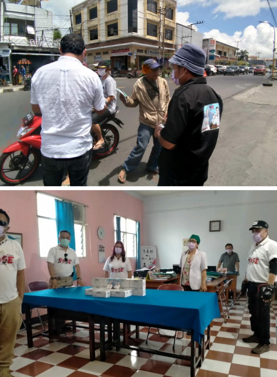 Peduli Kesehatan, Tim RoSe Bagikan Masker ke Masyarakat