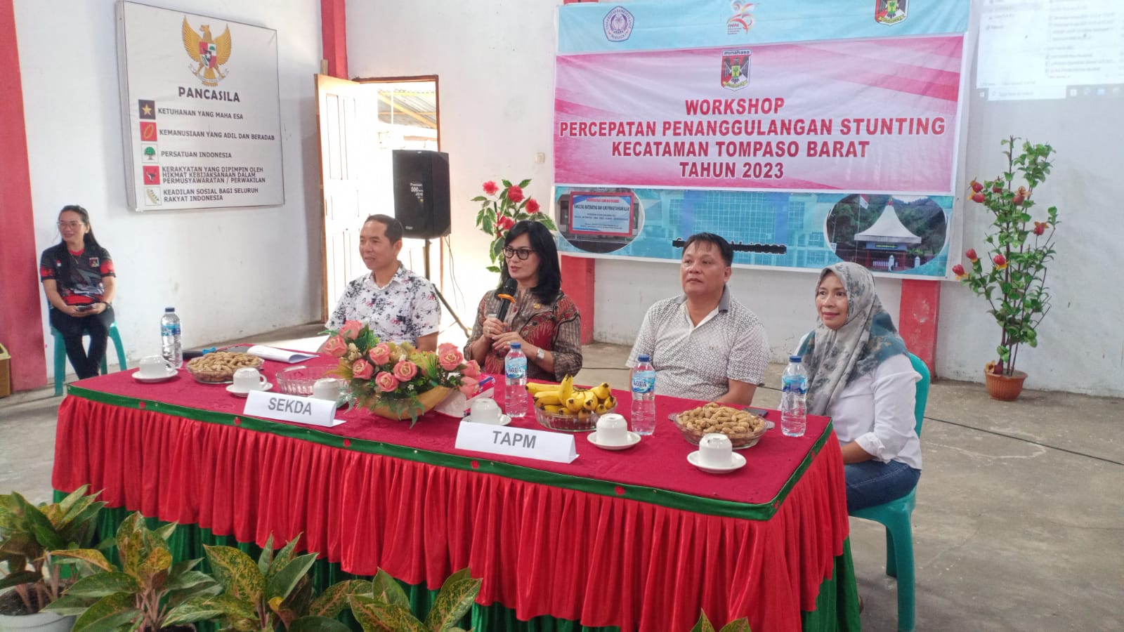 Sekda Watania Jadi Narsum Kegiatan Percepatan Penanggulangan Stunting di Kecamatan Tompaso Barat