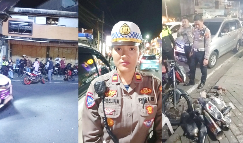 Malam Pengucapan Syukur, Polres Tomohon ‘Panen‘ Knalpot Brong