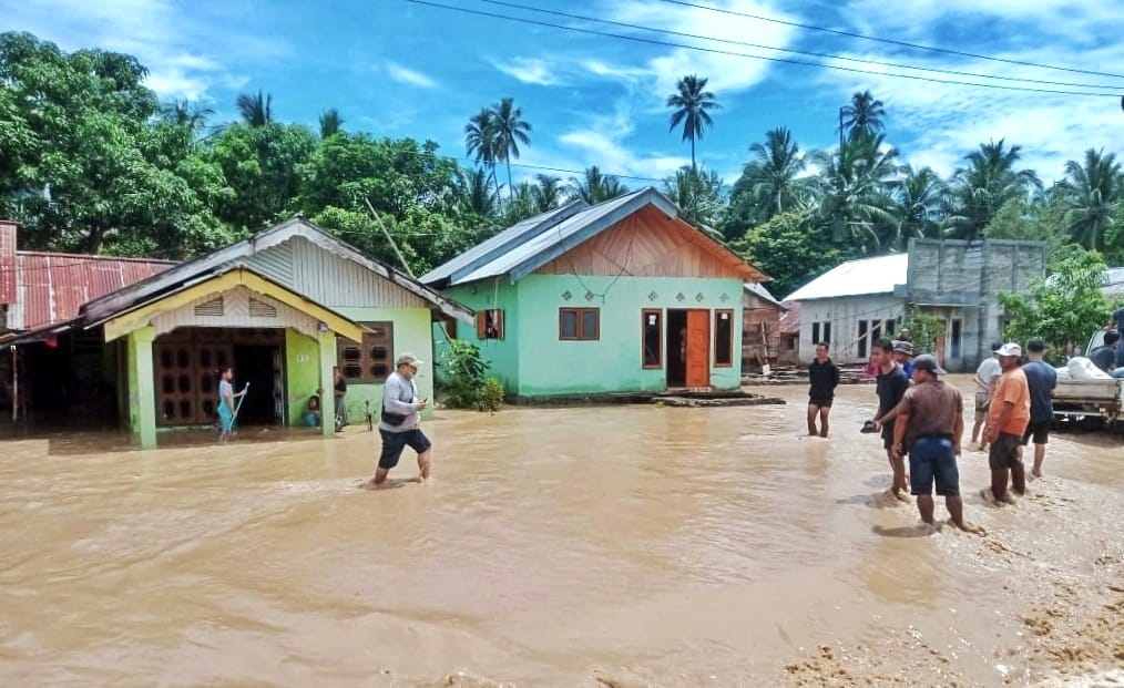 Motongkad Utara Kembali Dilanda Banjir, Puluhan Rumah Terendam 