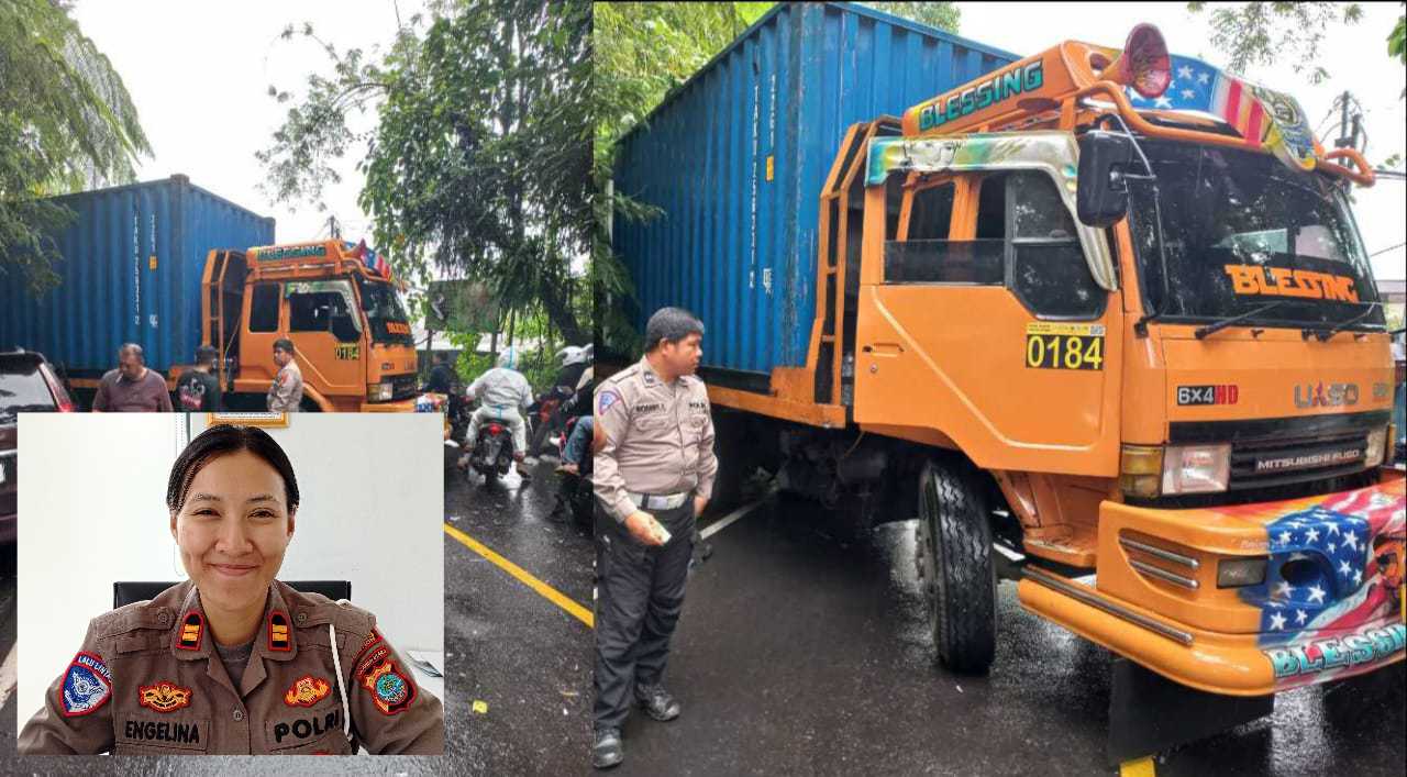 Engelina Beber Musabab Lamanya Evakuasi Lakalantas Truk Kontainer 