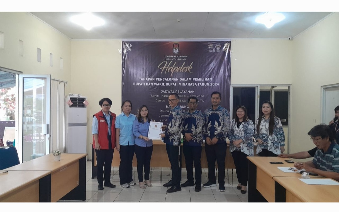 KPU Tetapkan 3 Paslon Bupati dan Wakil Bupati Pilkada Minahasa