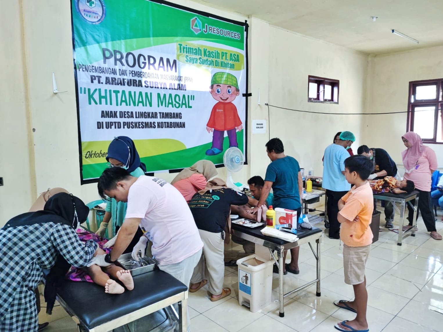 PT ASA Gelar Khitanan Massal Gratis Bagi Anak-Anak Lingkar Tambang 