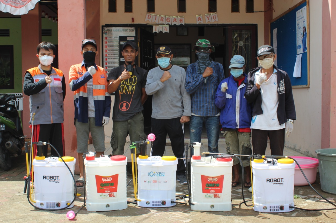 Kompak Bersama Ormas, Pemdes Buyat Dua Hadang Penyebaran Covid-19