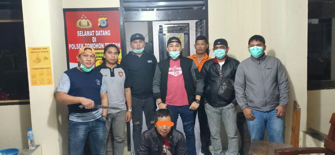Ancam Tetangga Dengan Pisau, Warga Woloan Digiring Totosik