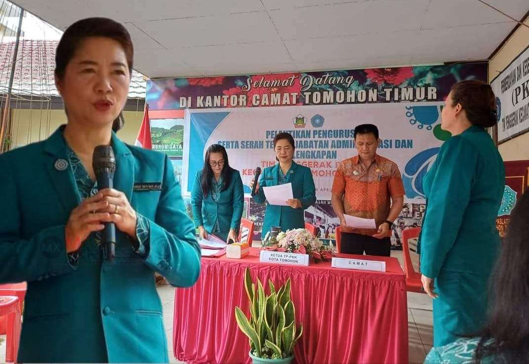 Karundeng Lantik Sumual Ketua TP-PKK Tomohon Timur