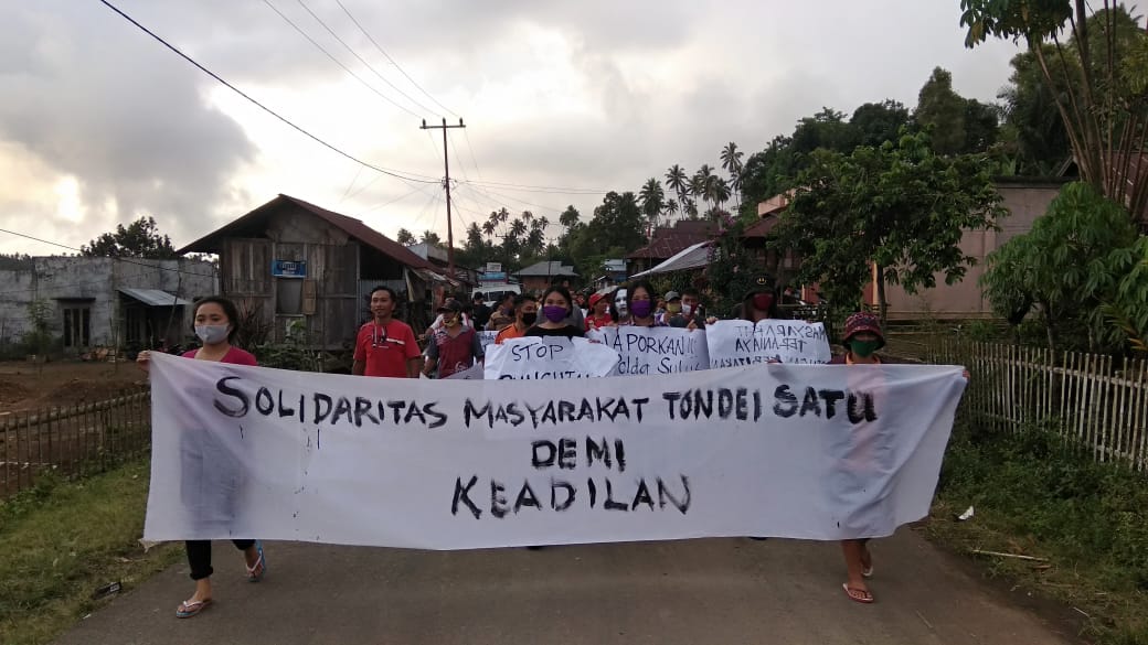 Tuntut Proses Hukum, Warga Tondei Satu Demo Penjabat Hukum Tua