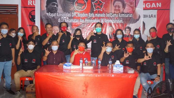 Repdem Kota Manado Solid Bergerak Menangkan AARS