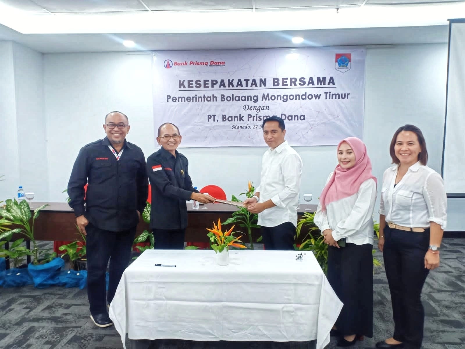 Pemkab Boltim Bersama Bank Prisma Dana Teken MoU 