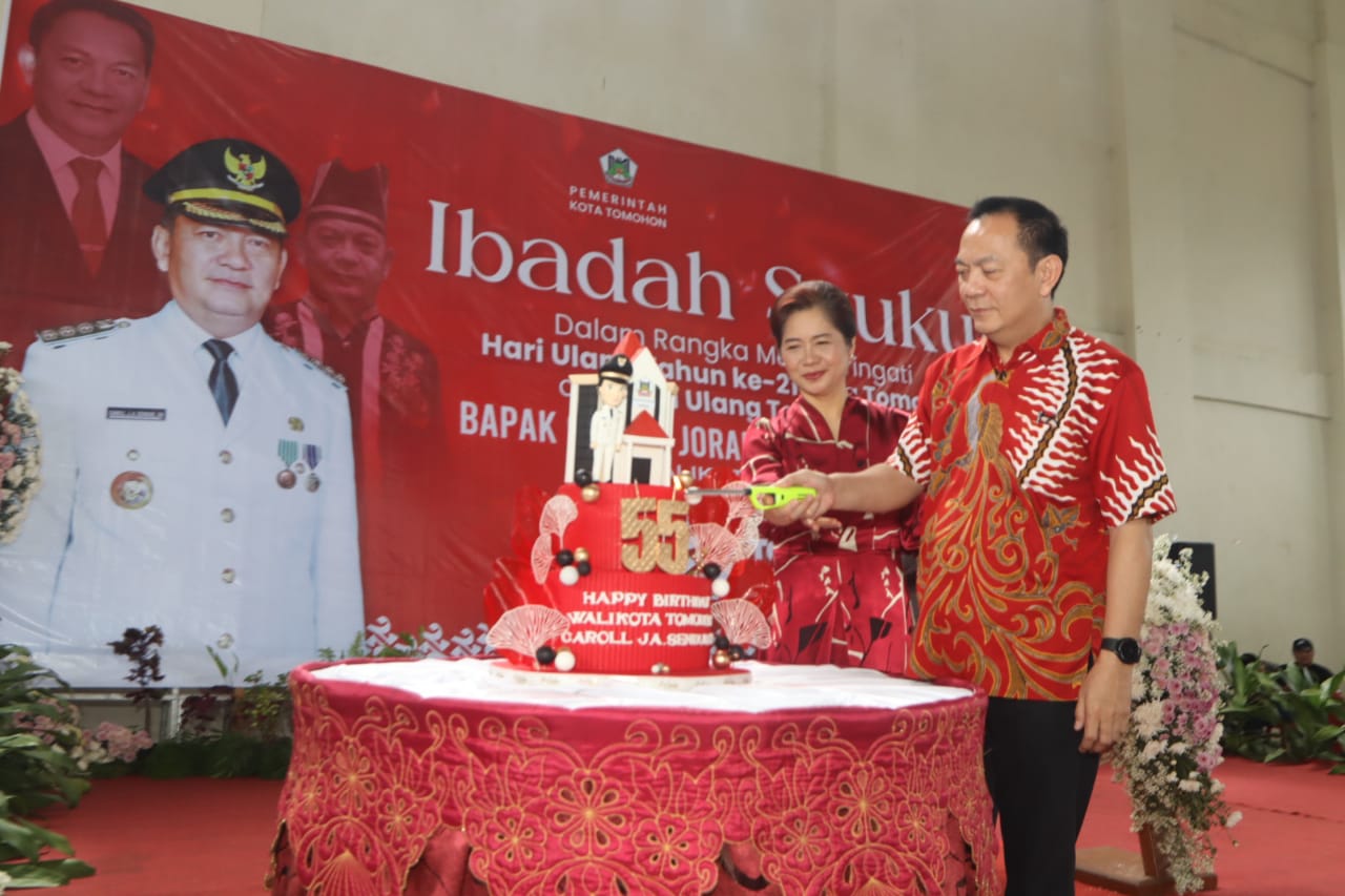 Ibadah Syukur HUT Walikota Caroll dan Pembukaan HUT Tomohon 