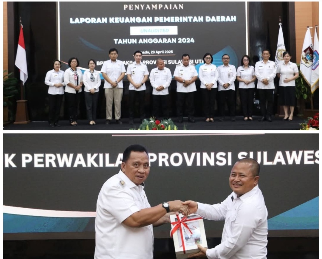 Bupati Minahasa RD Serahkan LKPD Kabupaten Minahasa Tahun 2024 Kepada BPK RI