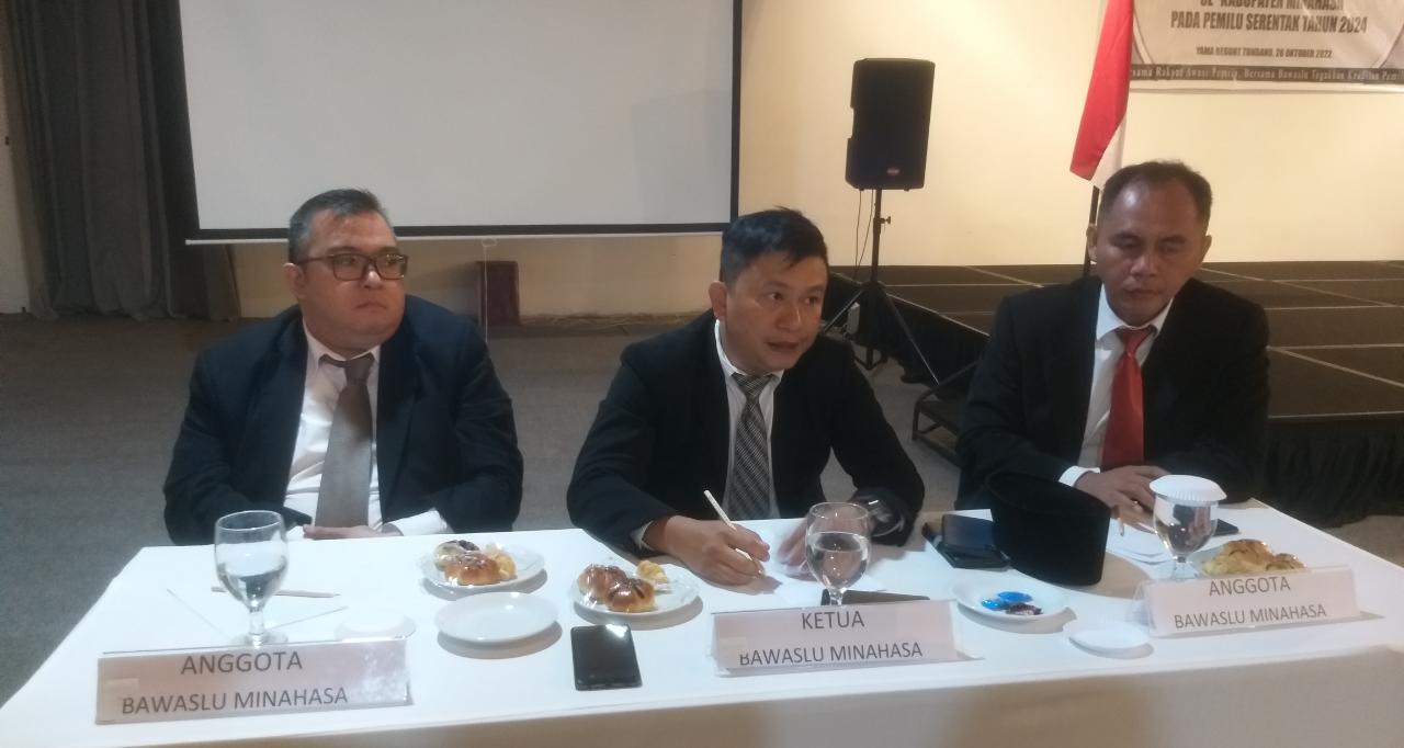 Tunggu Rekomendasi Bawaslu Provinsi, 3 Anggota Panwascam Minahasa Tunda Dilantik