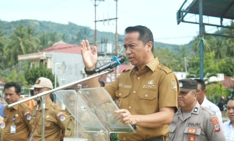 Pimpin Apel Kerja di Kecamatan Nuangan, Sachrul Tegaskan Tanggung Jawab 