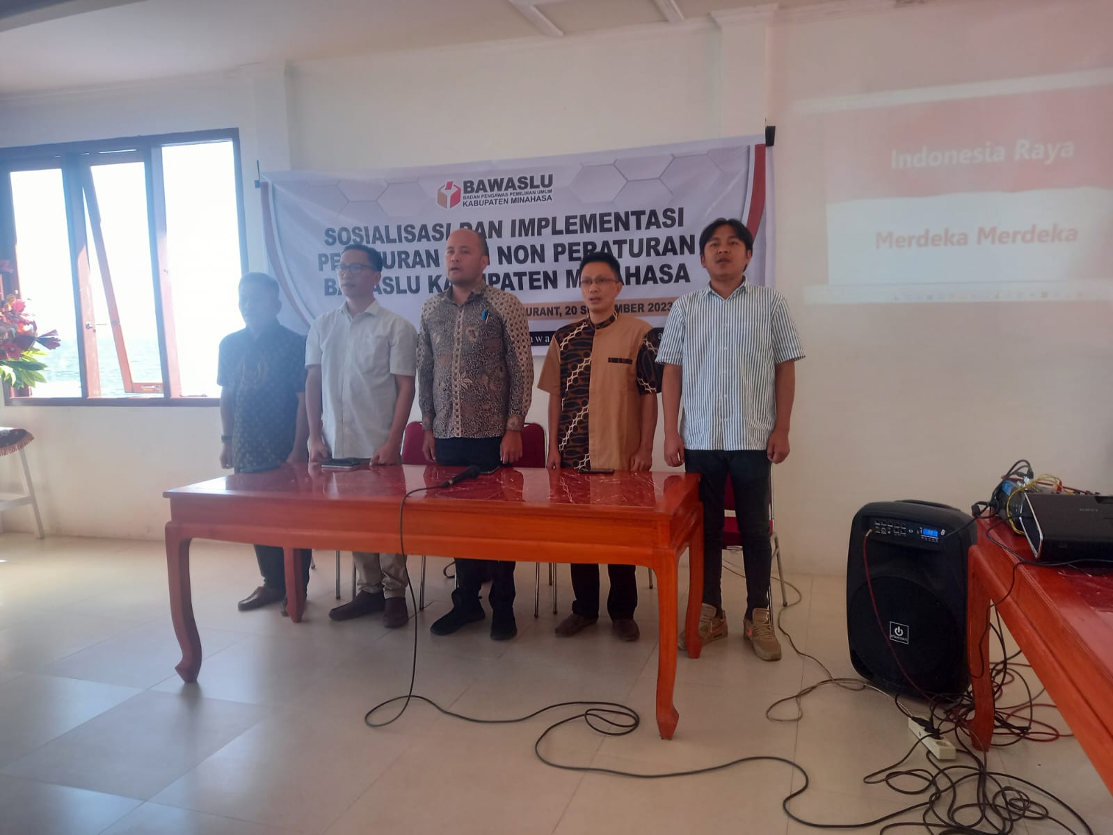 Bawaslu Minahasa Gelar Sosialisasi dan Implementasi Peraturan dan Non Peraturan Tahun 2023