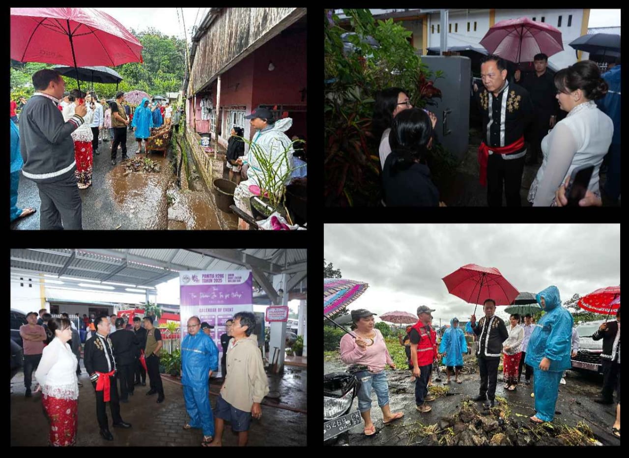 Suasana Hardiknas, Caroll-Sendy Datangi Sejumlah Lokasi Bencana Alam