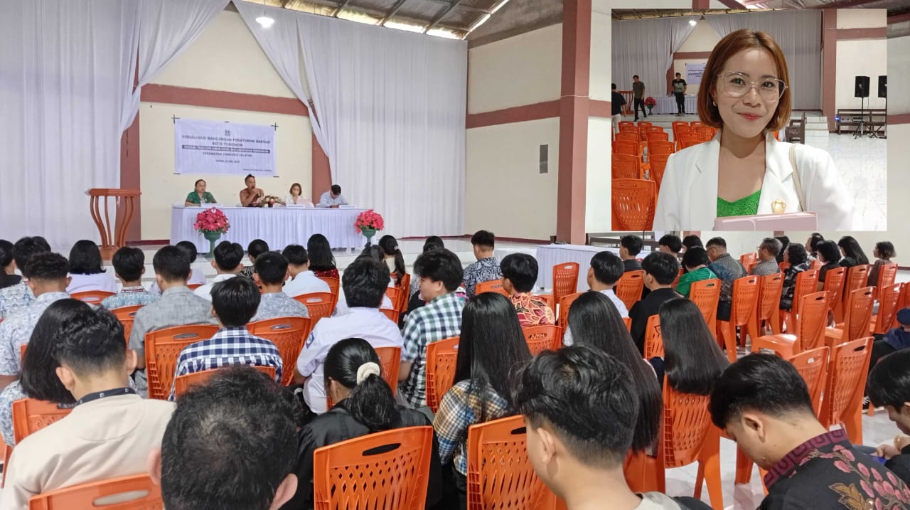 Syalom Mokorimban Sosialisasikan Ranperda CSR Kota Tomohon