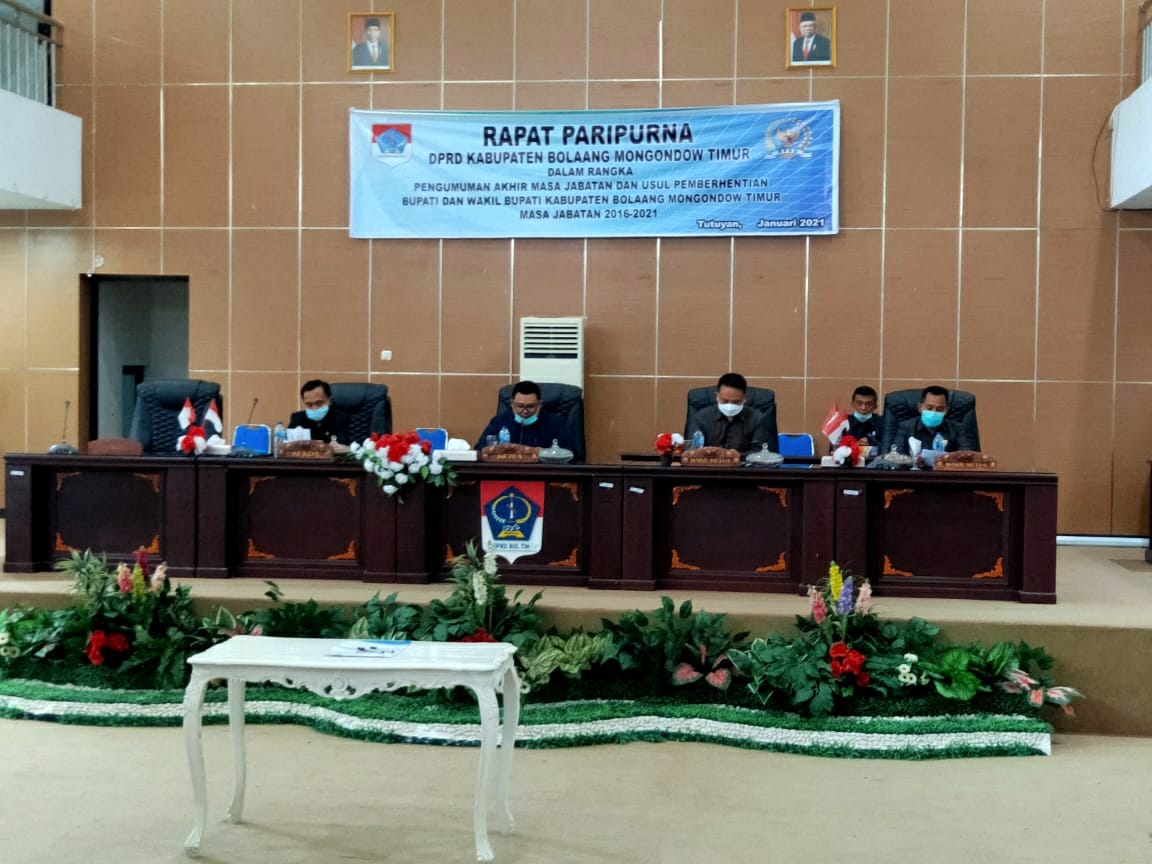 DPRD Boltim Umumkan, 17 Februari Masa Jabatan Sehan-Rusdi Berakhir