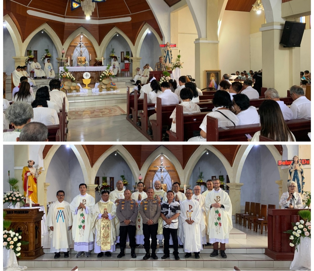Sophian Paparkan Program Minggu Kasih Polri di Gereja Santo Petrus