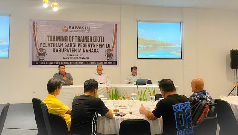 Bawaslu Minahasa Gelar Pelatihan Saksi Peserta Pemilu 
